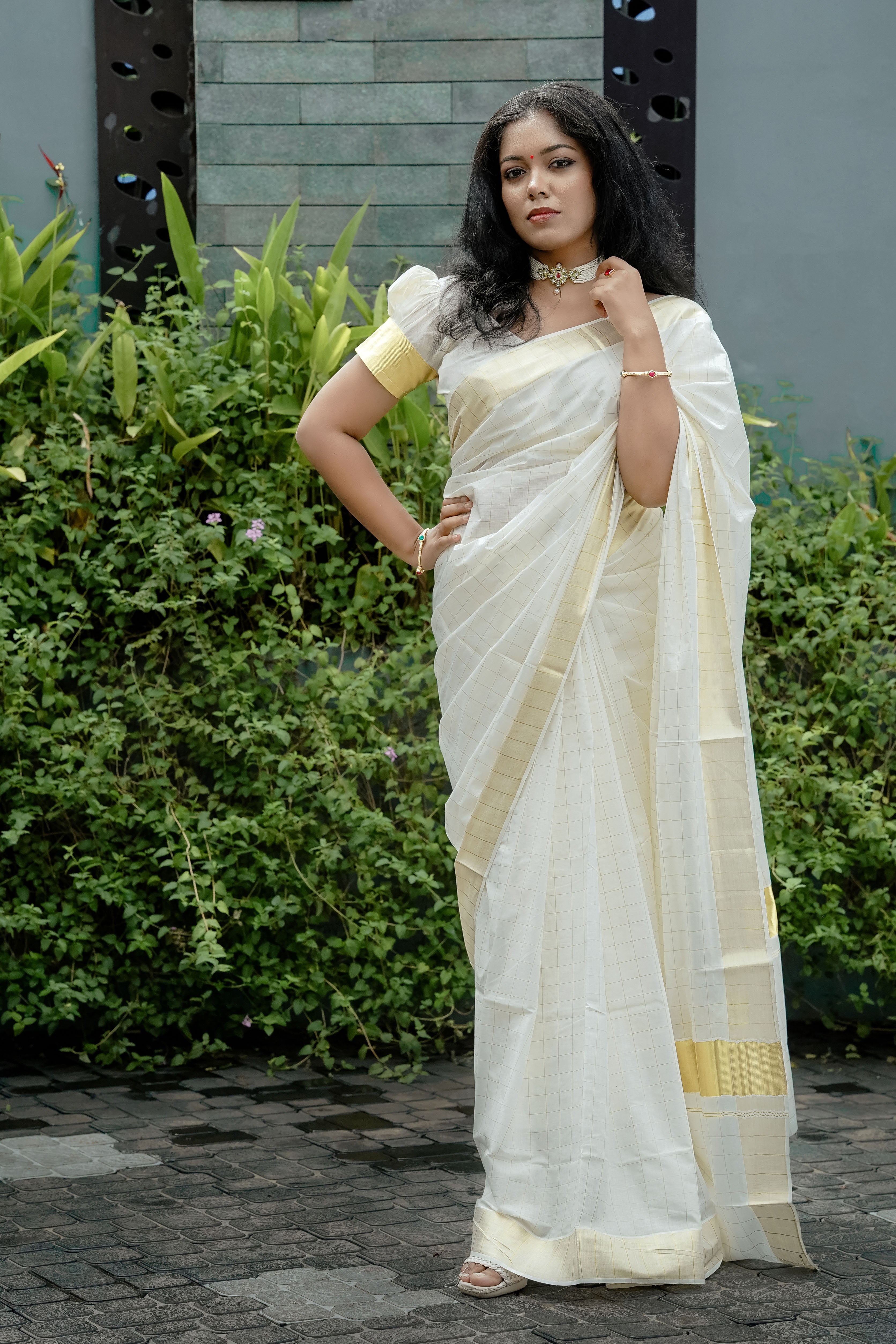 Kasavu Saree