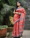 Chanderi Block Print Saree