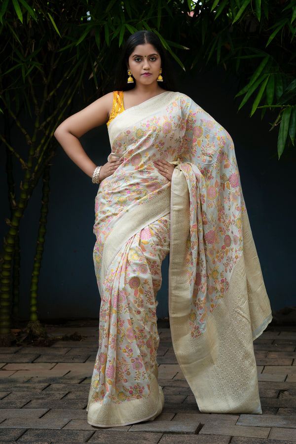 Premium Threadwork Saree