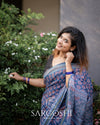 Chanderi Block Print Saree