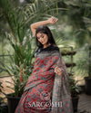 Chanderi Block Print Saree