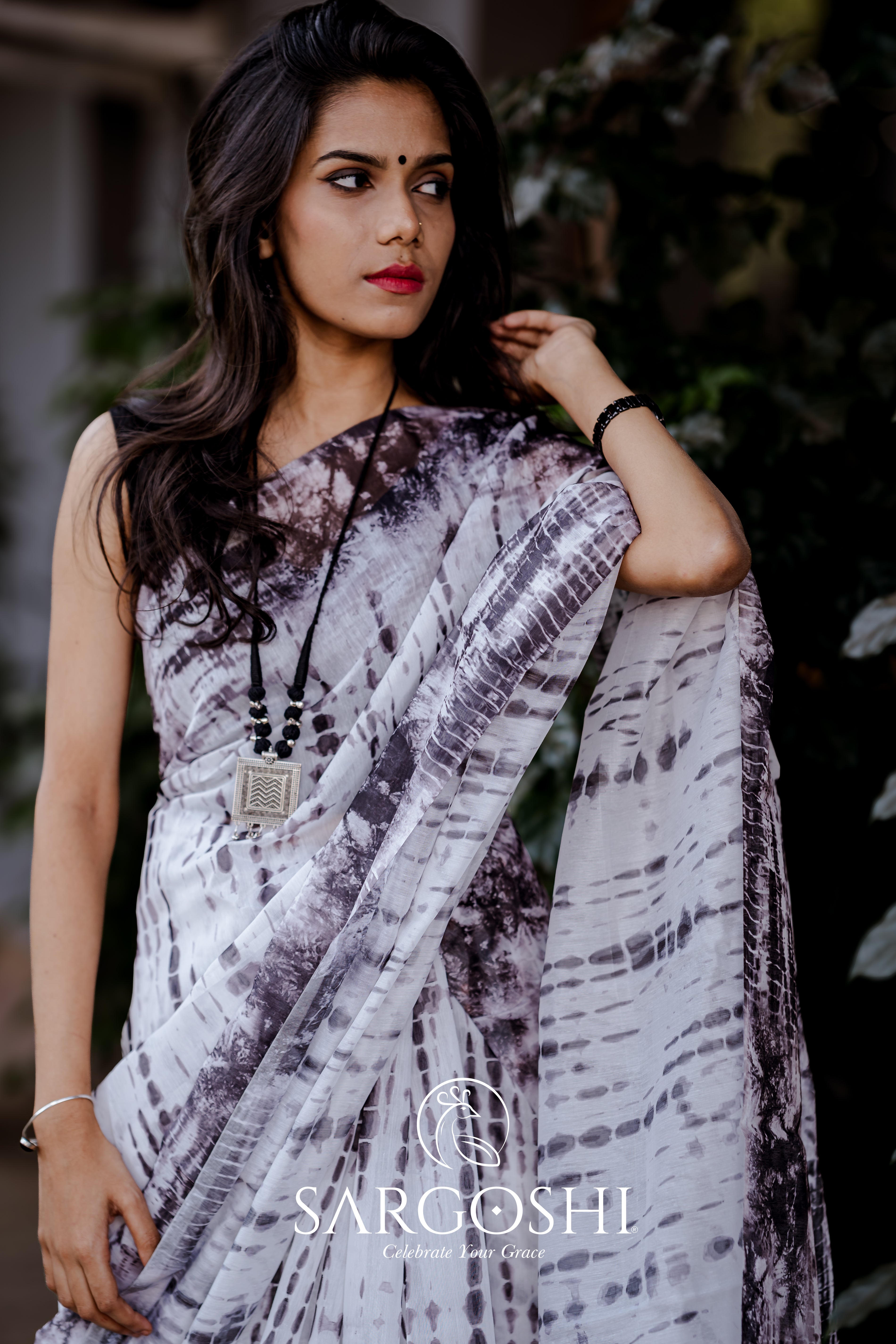 Chanderi Block Print Saree